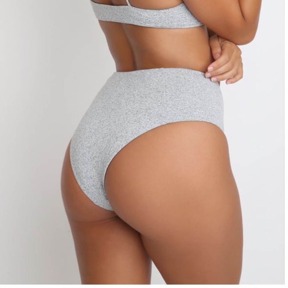 Two Piece Mafia Yaz Bottom in Grey XS